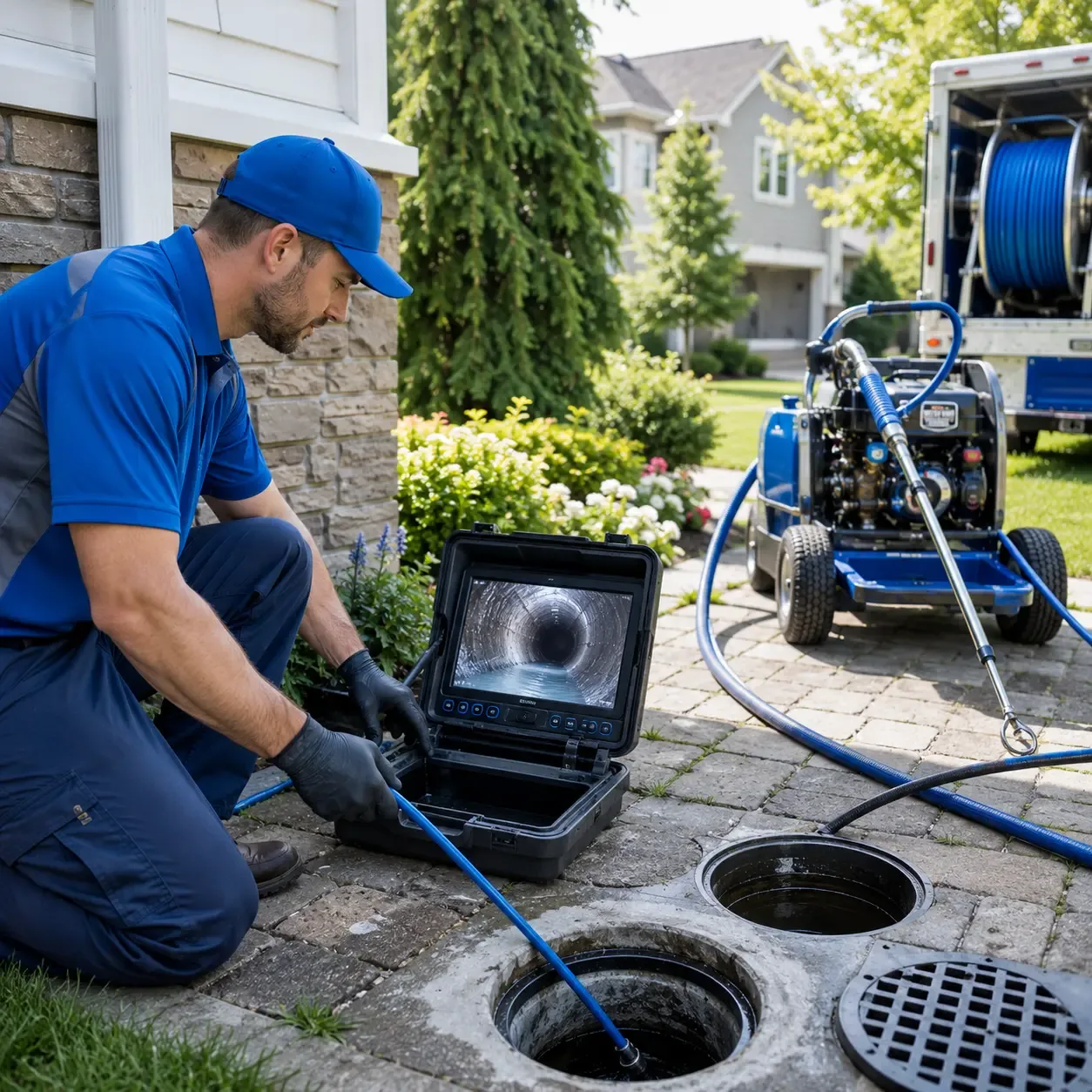 Outdoor drain cleaning professionals serving Sprakers, NY